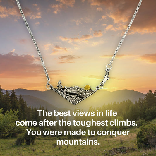 Sunset Mountain Pendant Necklace - Lainey Brooke Jewelry