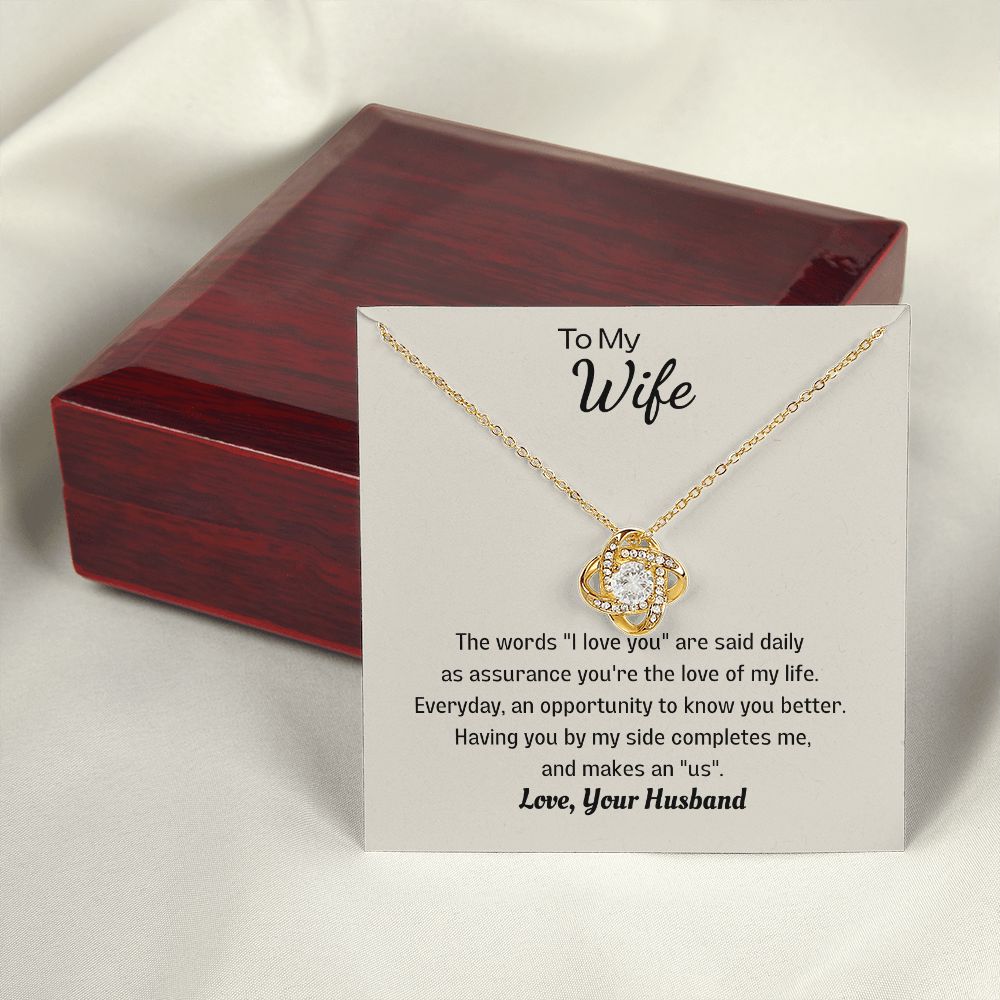 Happy Valentine Day To My Wife Necklace Gift | Best Gift Ideas With  Meaningful Message - Couple Gift By Jenny