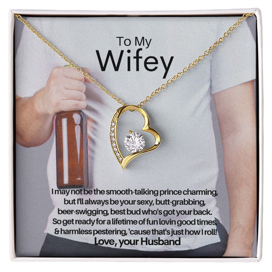 To My Wife, Necklace & Message Card Gift, From Husband - Lainey Brooke Jewelry